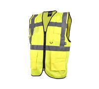 Scan Hi-Vis Utility Waistcoat Yellow L