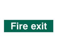 Scan Sign: Fire Exit Multi Colour (200 X 50mm)