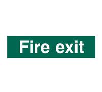 Scan Sign: Fire Exit Scan Multicolor
