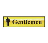 Scan Sign: Gentlemen Bathroom Multi Colour (200 X 50mm)
