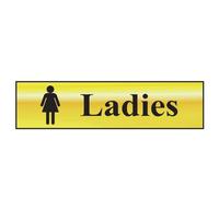 Scan Sign: Ladies Bathroom Multi Colour (200 X 50mm)