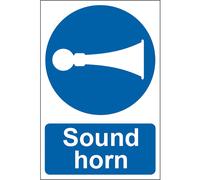 Scan 0250 Sound Horn - Pvc Sign 200 X 300Mm