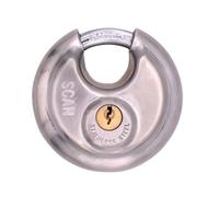 Scan Stainless Steel Disk Type Padlock 80mm