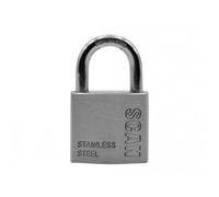 Scan Stainless Steel Padlock Multi Colour (38mm)