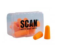 Scan Tapered Foam Earplugs (6 Pairs) Multi Colour (One Size)