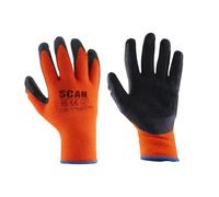 Scan Thermal Latex Coated Gloves in Black | Size: 2XL Scan Black 2XL