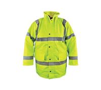 Scan Uc803 Hi-Vis Motorway Jacket Coat Yellow - Xl (48In) Scahvmjxl