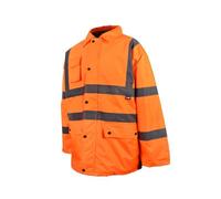 Scan Uc803-O Hi-Vis Motorway Jacket Coat Orange - L (44In) Scahvmjlo