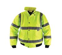 Scan Uc804 Hi-Vis Bomber Jacket Coat Yellow - Xxxl (56In) Scahvbjxxxl