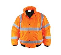 Scan Uc804-O Hi-Vis Bomber Jacket Coat Orange - Xxxl (56In) Scahvbjxxxlo