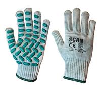 Scan Gloves L8500 Vibration Resistant Latex Foam Grey/Green M (Size 8)