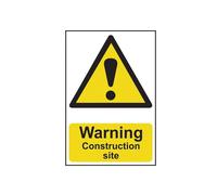 Scan Warning Construction Site - Pvc Sign 200 X 300mm Scan Multicolor