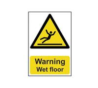 Scan Warning Wet Floor - Pvc Sign 200 X 300mm Scan Multicolor