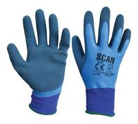 Scan Waterproof Latex Gloves - M (Size 8)