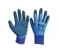 Scan Waterproof Latex Gloves - M (Size 8)