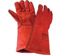 Scan Welders Gauntlet Gloves Red XL