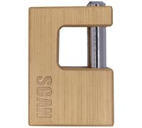Scan ZA111-60 Brass Shutter Padlock 60mm