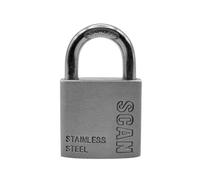 SCAN SCAPLSS32 Stainless Steel Padlock, Silver