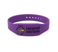ScanAndBuyWall Friendship & Networking NFC Wristband for Teens and Events - Adjustable Skin-Safe Silicone Bracelet - Store Contact or Personal Information for Networking, Community & Business Use