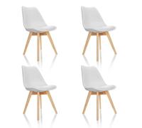 SCANDI 4 | Pack of 4 - Shell chair White