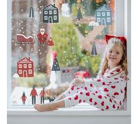 Scandi Christmas Window Stickers 32 Window Stickers Reusable Repositionable Xmas Window Decorations Scandinavian Christmas Window Decor Made in The UK