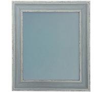 FRAMES BY POST Scandi Distressed Blue Picture Photo Frame with Blue Backing Board 18 x 12 inch