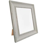 Scandi Distressed Pale Grey Photo Picture Frame with White Backing Board 7 x 5