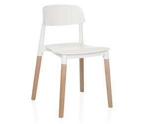 SCANDI E - Four-legged chair White