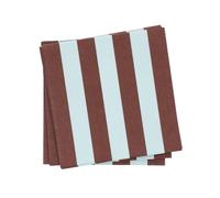 Scandi Essentials Bold Stripe paper napkin Wine red-blue, 20-pack, 33x33 cm