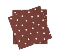 Scandi Essentials Fine dots paper napkin Wine red-white, 20-pack, 33x33 cm