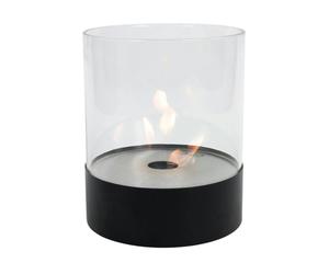 Scandi-Flames Southwark Black - Round Tabletop Bioethanol Fireplace - Black