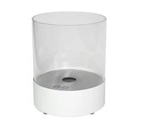 Scandi-Flames Southwark Black - Round Tabletop Bioethanol Fireplace - White