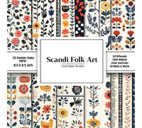 Scandi Folk Art Scrapbook Paper: Decorative Double-Sided Craft Papers For Junk Journals, Wrapping & Mixed Media, Card Making And More