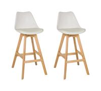 SCANDI HIGH - Bar stool White