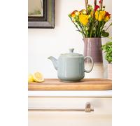 Scandi Home Frederiksberg Duck Egg Blue Reative Glaze Ceramic 1L Infuser Teapot in Baby Blue Scandi Home Baby Blue