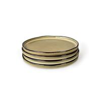 Scandi Home Oslo Ceramic Tableware Set - Reactive Glaze Finish - Oatmeal or Blue - 16 Piece, 12 Piece or Sets of 4 - Durable, Microwave & Dishwasher Safe Stoneware (Oatmeal, Side Plate)