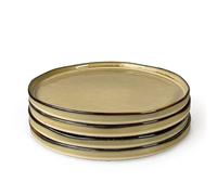 Scandi Home Oslo Ceramic Tableware Set - Reactive Glaze Finish - Oatmeal or Blue - 16 Piece, 12 Piece or Sets of 4 - Durable, Microwave & Dishwasher Safe Stoneware (Oatmeal, Dinner Plate)