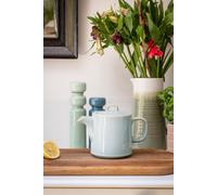 Scandi Home Oslo Duck Egg Blue Reative Glaze Ceramic 1L Infuser Teapot in Baby Blue Scandi Home Baby Blue