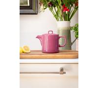 Scandi Home Oslo Pink Reative Glaze Ceramic 1L Infuser Teapot in Bright Pink Scandi Home Bright Pink