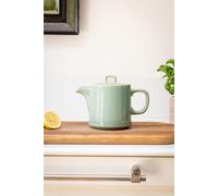 Scandi Home Oslo Sage Green Reative Glaze Ceramic 1L Infuser Teapot in Light Green Scandi Home Light Green
