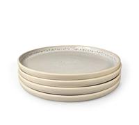 Scandi Home Stockholm Reactive Glaze Tableware Collection - 16-Piece Sets & Individual Sets (Oatmeal, 4 Dinner Plates)