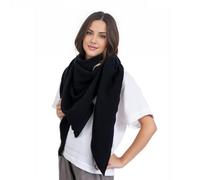 Scandi Linen Women's Muslin Scarf, Muslin Scarf, Women's Muslin Scarf, Muslin Scarf, Muslin Scarf, Women's Scarf, black, 135x135cm