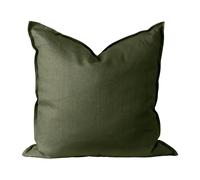 Scandi Living Calm pillow case linen 50x50 cm Forest Green
