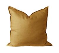 Scandi Living Calm pillow case linen 50x50 cm Mustard