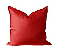 Scandi Living Calm pillow case linen 50x50 cm Red