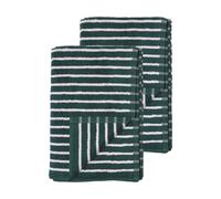 Scandi Living Drift bath towels 100x150 cm 2-pack - Green-purple