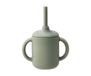 Scandi Living Idun mug with silicone straw 120 ml Green