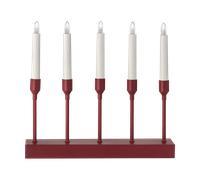 Scandi Living Kindle portable advent candlestick 30 cm Dark red