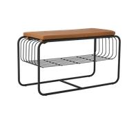 Scandi Living Nod bench/shoe rack 80x36x42 cm Black