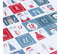 Scandi Style Advent Red White and Grey Sticker Sheet with 35 Stickers